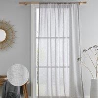 Drift Home - Kayla - Slot Top Voile Panel - 55" Width x 54" Drop (140 x 137 cm) in Grey