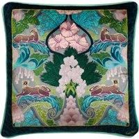 Laurence Llewelyn-Bowen Suburban Jungle Filled Cushion 43cm x 43cm Teal