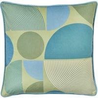 Fusion - Ingo - Velvet Filled Cushion - 43 x 43cm in Green