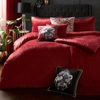 Laurence Llewelyn-Bowen - Chic - Velvet Bedspread - 150cm x 220cm in Claret