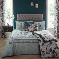 Appletree Heritage - Windsford - 100% Cotton Duvet Cover Set - King Bed Size in Teal