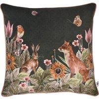 Duvet Cover Bed Set Foxdale Floral 100% Brushed Cotton By Appletree Natural