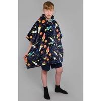 Bedlam Kids Sherpa Fleece Hooded Throw, Supersonic Blue, 75 x 92.5cm