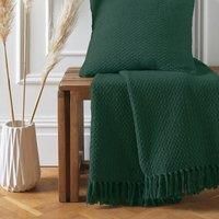 Drift Home Hayden Throw, Dark Green