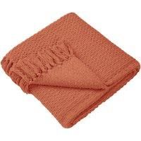 Drift Home - Hayden - 100% Recycled Cotton Bedspread - 200cm x 200cm in Terracotta