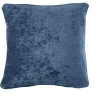 Curtina - Navy Blue Woven Cushion (43 x 43cm) - Blue Cushion for Living Room/Bedroom - Textured Chenille Cushion in Dark Blue - Luxury Weave Cushion - Cushion Inserts with Covers Included