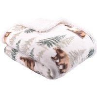 Natural Bear Walks Alpine Trees 100% Brushed Cotton Duvet Cover Quilt Cover Set