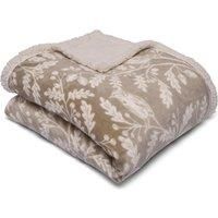 Dreams & Drapes Lodge - Woodland Owls - Fleece Bedspread - 150cm x 200cm in Sage