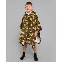 Bedlam Sherpa Fleece Poncho, Green, 75 x 92.5cm