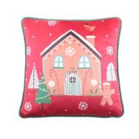 Bedlam Gingerbread Man Cushion, Multicolour