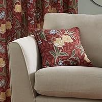 Dreams & Drapes Curtains - Sandringham - 100% Cotton Filled Cushion - 43 x 43cm in Red