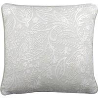 Dreams & Drapes - Green Jacobean Cushion (43 x 43cm) - Filling Included - Piped Edge - 100% Cotton - Matching Curtains Available - Vintage Floral Cushion in Sage Green - Cover Included/Cushion Insert