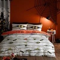 Bedlam - Halloween Kids Glow in the Dark Duvet Set - Mummy - Single Bed Set in White