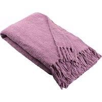 Appletree Chenille 130cm x 180cm Throw Heather
