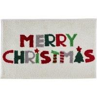 Fusion - Merry Christmas Bath Mat (50 x 80cm) - Super Soft & Absorbent - Christmas Bathroom Mat - Christmas Decorations for Bathroom - Christmas Bathroom Accessory