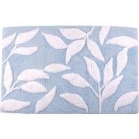 Dreams & Drapes Bathroom - Sandringham - 100% Cotton Bath Mat - 50 x 80cm in Blue
