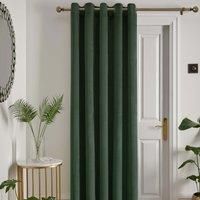 Bottle Green Llb Montrose Velvet Blackout Lined Eyelet Ring Top Curtains Pair