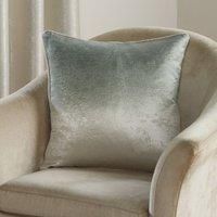 Fusion - Green Ombre Cushion (43 x 43cm) - Filling Included - Shimmer Cushion in Green - Two Tone - Natural & Green Cushion with Cover Included/Cushion Inserts - Matching Curtains Available