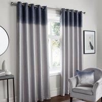 Fusion Grey Curtains W90 x L72 for Living Room, Bedroom, Office, Eyelet, Thermal Curtains, Ring Top, 2 Panels for Home and Window, Ombre Grey Strata