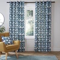 Eyelet Curtains 100% Cotton Luna by Fusion in Teal