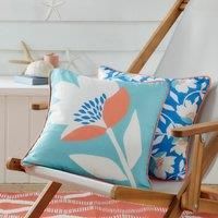 Fusion - Luna Outdoor - Water & UV Resistant Filled Cushion - 43 x 43cm in Duck Egg