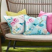 Dreams & Drapes Amelle Outdoor Filled Cushion 43cm x 43cm Blue