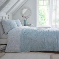 Dreams & Drapes - Light Blue Paisley Duvet Cover - King Bedding Size (230 x 220cm) - Reversible Design - Inspired Persian Duvet Cover in Sky Blue - Light Blue Bedding with Bohemian Floral Print