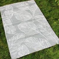 Fusion Matteo Outdoor Rug, 100% Polypropylene, Grey, 120 x 170cm