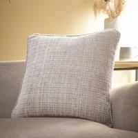 Appletree - Natural Chenille Cushion (43 x 43cm) - 100% Recycled Polyester - Filling Included - Natural Cushion with Cover Included/Cushion Insert - Cushion in Natural Linen for Sofa/Living Room