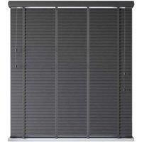 New Edge Blindsslate Grey Faux Wood Venetian Blind With Tapes 180Cm X 160Cm