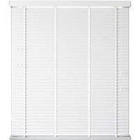 New Edge Blinds White Faux Wood Venetian Blind With Tapes 135cm x 200cm, White
