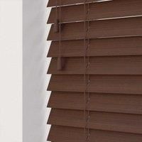 New Edge Blinds Fine Grain Blinds With Strings 90cm Chocolate