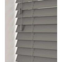 New Edge Blinds Fine Grain Blinds With Strings 90cm Smooth Grey, Grey