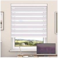 Blue Night Day And Night Zebra Roller Blind with Cassette