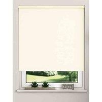 Thermal Blackout Roller Blinds (165cm Drop) Trimmable (Cream, 70cm (27.55"))