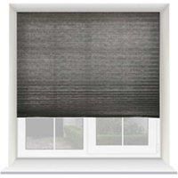 Temporary Dim Out Pleated Blind Shade 200cm Drop 60cm Width Charcoal Grey Pleated Blind