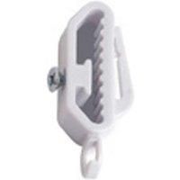 New Edge Blindswhite Aluminium Curtain Track End Stops pair