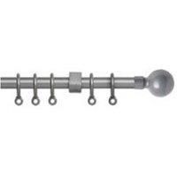 New Edge Blinds Exenteable Metal Curtain Pole 13-16mm 120cm - 210cm Ball