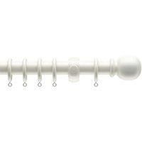 New Edge Blindscomplete Wooden Curtain Pole Set240 White