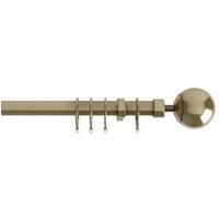 Finesse Extendable Metal Curtain Pole 22-25mm (Antique Brass 120cm - 210cm)