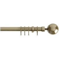 New Edge Blinds Finesse Extendable Curtain Pole Antique Brass Finesse Extendable Curtain Pole 22-25mm 170cm