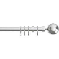 Finesse Extendable Metal Curtain Pole 22-25mm (Chrome 120cm - 210cm)