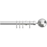 Finesse Extendable Metal Curtain Pole 22-25mm (Chrome 170cm - 300cm)