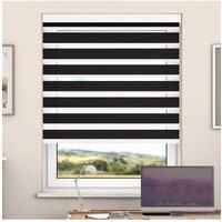 Pirate Black Day And Night Zebra Roller Blind with Cassette