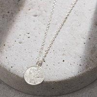 Posh Totty Designs Men's Sterling Silver St Christopher Necklace