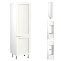 Kitchen Kit Cabinets Shaker Tall Units Matt White Door & Soft Close Hinges