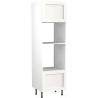 KitchenKIT Shaker 60cm Oven and Microwave Unit - Matt White