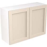 Kitchen Kit Flatpack Shaker Kitchen Cabinet Wall Unit Ultra Matt 1000mm in Cashmere MFC