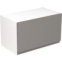 KitchenKIT J-Pull Handleless 60cm Wall Bridge Unit - Gloss Dust Grey