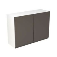 Kitchen Kit Cabinets J-Pull Wall Units Super Gloss Graphite Handleless Door S/C